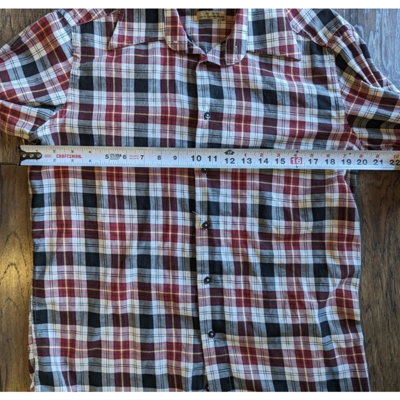 Zara Men’s Textured Long Sleeve Shirt Multicolor Plaid Print Stripes Size XL. - Picture 7 of 13